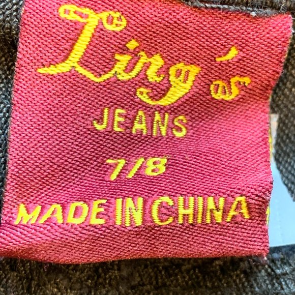 Ling's Black Skinny Jeans Stretch Denim Pants W29" x L30.5" Womens JRs Size 7/8 - Picture 3 of 7